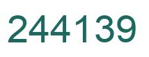 Number 244139 green image