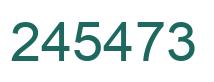 Number 245473 green image