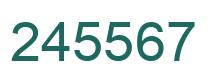 Número 245567 imagen verde
