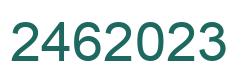 Number 2462023 green image
