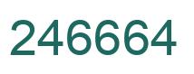 Number 246664 green image