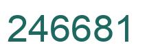 Número 246681 imagen verde
