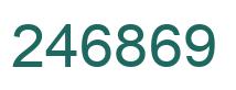 Número 246869 imagen verde