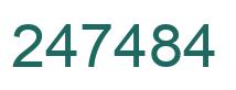 Number 247484 green image