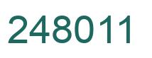 Number 248011 green image