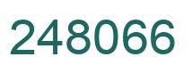 Number 248066 green image