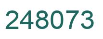 Number 248073 green image
