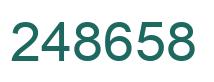 Number 248658 green image