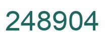 Number 248904 green image