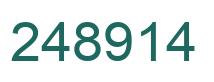 Number 248914 green image