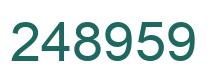 Number 248959 green image
