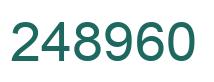 Number 248960 green image