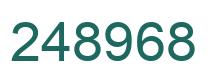 Number 248968 green image