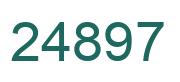 Number 24897 green image