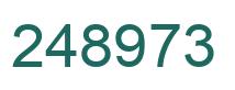 Number 248973 green image