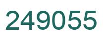 Number 249055 green image