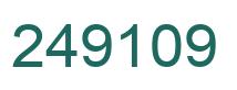 Number 249109 green image