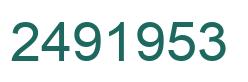 Number 2491953 green image