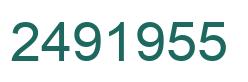 Number 2491955 green image