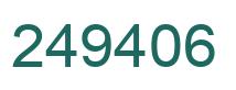 Number 249406 green image
