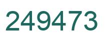 Number 249473 green image