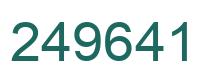 Número 249641 imagen verde