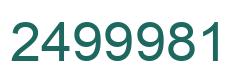 Número 2499981 imagen verde