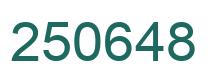 Number 250648 green image