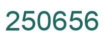 Number 250656 green image