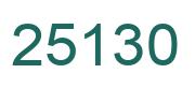 Número 25130 imagen verde