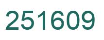 Número 251609 imagen verde