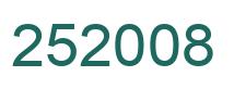 Number 252008 green image