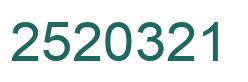 Número 2520321 imagen verde