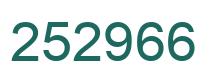 Number 252966 green image