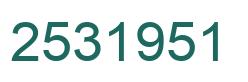Número 2531951 imagen verde