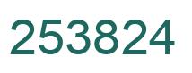 Número 253824 imagen verde