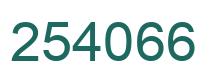 Number 254066 green image
