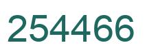 Number 254466 green image