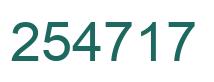 Número 254717 imagen verde