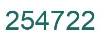 Número 254722 imagen verde