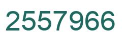 Number 2557966 green image