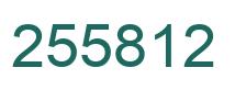 Número 255812 imagen verde
