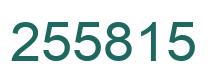 Número 255815 imagen verde