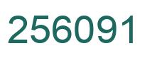 Number 256091 green image