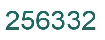 Número 256332 imagen verde