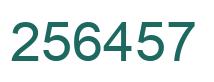 Número 256457 imagen verde