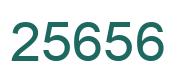 Número 25656 imagen verde