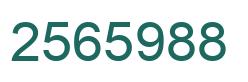 Number 2565988 green image