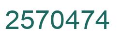 Número 2570474 imagen verde