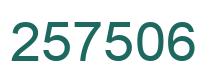 Número 257506 imagen verde